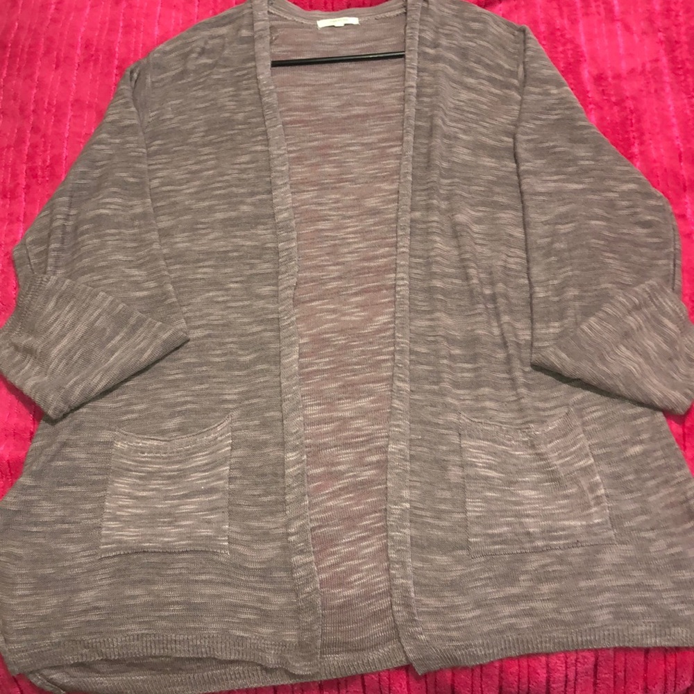 Maurices lavender cardigan with pockets